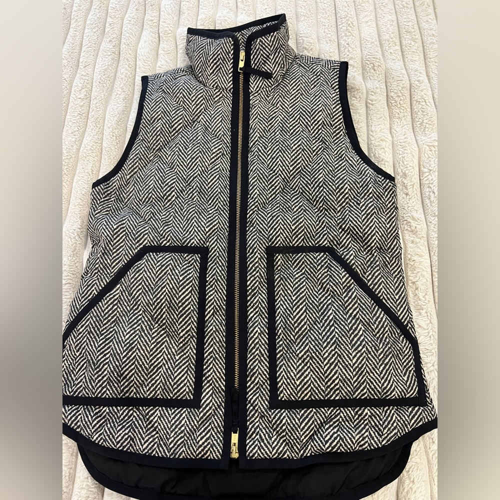 J.CREW - Herringbone Quilted Puffer Vest